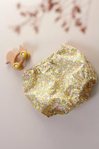 Bloomer bébé popeline fleuri coton bio 12/18 mois fait main France - Passionly Couture
