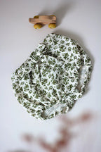 Bloomer bébé fleuri vert olive - Passionly Couture