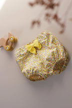Bloomer bébé popeline fleuri coton bio 3/6 mois fait main France - Passionly Couture
