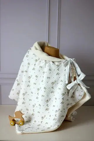 Couverture  2 en 1 bébé lapin version poncho - Passionly Couture