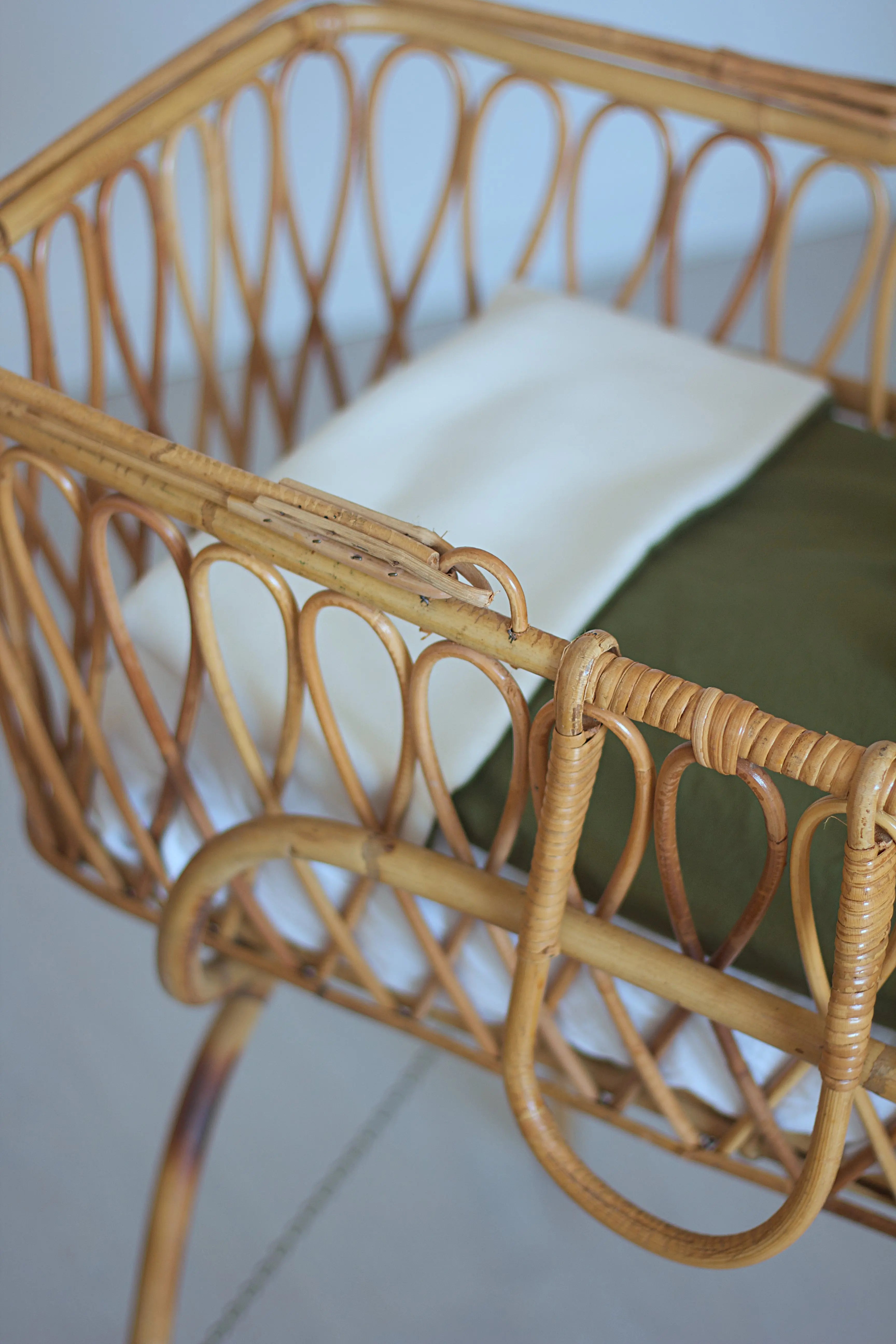 Couverture  2 en 1 bébé vert olive - Passionly Couture