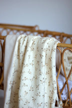 Couverture  2 en 1 bébé fleuri sur le couffin - Passionly Couture