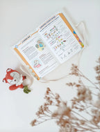 Protège carnet de santé bébé fleuri avec carnet intérieur coton bio - Passionly Couture