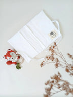 Protège carnet de santé bébé motif lapin ouvert coton bio - Passionly Couture