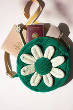 Sac à main fleuri - coton bio - création unique et artisanale - Passionly Couture