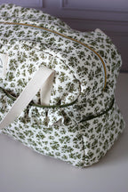 Sac à langer vert olive de côté - Passionly Couture