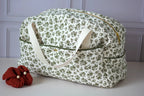 Sac à langer vert olive de dos - Passionly Couture