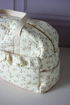 Sac à langer fleuri - côté - Passionly couture