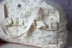 Sac à langer fleuri - gros plan - Passionly Couture